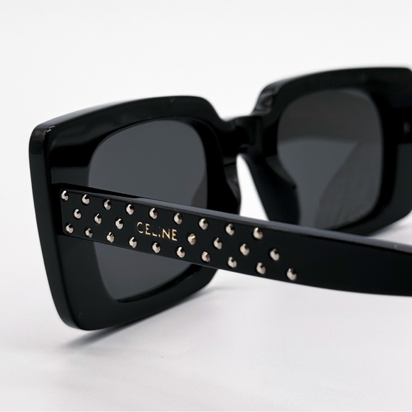 NEW CELINE CL4213IS 01A SUNGLASSES SQUARE BLACK WOMEN CELINE EYEWEAR - Picture 9 of 12